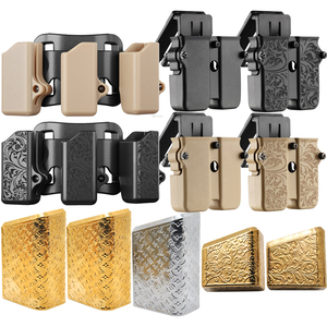 Evrensel Funda De carcarçift çift üçlü dergilik kılıfı taşıyıcı taktik Mag kılıfı 9mm 10mm .40 .45 kalibre - Product Image 1
