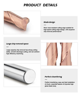 ZHY <span class=keywords><strong>UEX</strong></span> usine nez sphérique direct hrc 60 2F outils de coupe de fraise en bout en carbure pour cnc - Product Image 4