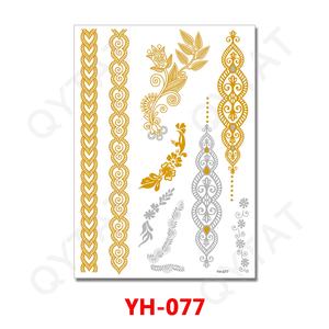 Tatouage temporaire imperméable, faux <span class=keywords><strong>Flash</strong></span> métallique sur feuille d'argent et or, 1 pièce - Product Image 3