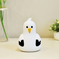 Lampe Pat Lamps Moon, lampe de chevet pour chambre d'enfant, tactile, LED, décoration, rechargeable, mouette, chambre, portable, petite, lampe personnalisée en silicone pour bébé