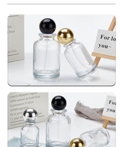 Custom Logo Round Luxury Glass 30ml 50ml 100ml Perfume <b>Bottle</b> <b>Empty</b> Men Cologne <b>Spray</b> <b>Empty</b> Perfume <b>Bottle</b> With Ball Cap - Product Image 6
