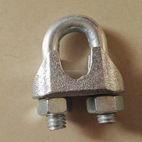 Clips de câble métallique réglables malléables de Type américain 1/8 "1/4" 1/2 "1" attache de câble galvanisé