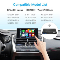 Módulo inteligente inalámbrico Android Auto Carplay para LEXUS LS ES NX RX IS LC GS CT LX UX RC Display Autolink AirPlay Youtube
