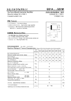 Diode redresseuse générale GS1M pour boîtier DO-214AC, VRRM50 VRMS35 VDC50, tension inverse 1000V, courant direct 1.0A, électrique
