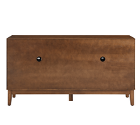 Buffet de style moderne du milieu du siècle en bois massif + MDF, meuble de rangement convertible, console TV pour salon, chambre à coucher