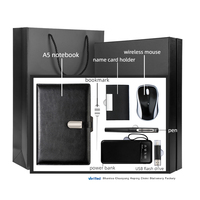 Nouvelle Offre : Ensemble Cadeau Personnalisé avec Logo – Carnet A5 Uni, Clé USB, Stylo, Batterie Externe, Marque-page, Porte-Cartes de Visite et Souris – Prix Réduit