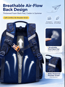 2026 New Boys Girls Primary <b>Backpacks</b>, Large Capacity Outdoor Travel Bags Wholesale Custom OEM ODM - Product Image 4