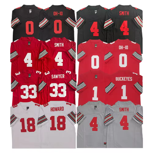 Ohio 4 Jeremiah Smith 10 Julian Sayin 33 Jack Sawyer 2 Emeka Egbuka Us America Gestikt College Football Jersey Shirts - Product Image 1