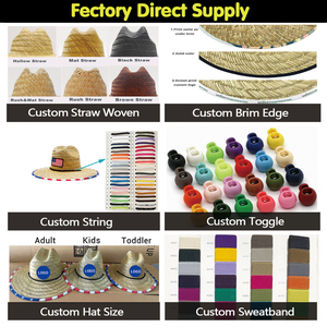 <span class=keywords><strong>Sombrero</strong></span> de <span class=keywords><strong>Paja</strong></span> Personalizado con Parche, 100% Natural, para Eventos Promocionales, Regalo, Exterior, Ala Ancha, sin Forro Inferior - Product Image 5