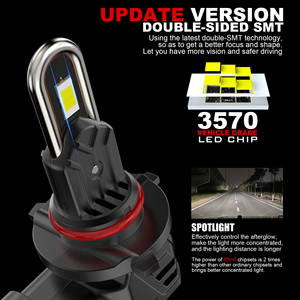 <span class=keywords><strong>LED</strong></span> Đèn Pha U50 Chơi Và Cắm 70W 7000lm 3570 Chip 6000K Siêu Sáng Im Lặng Fan U Ống Đồng <span class=keywords><strong>Canbus</strong></span> H4 H11 9005 H7 - Product Image 6