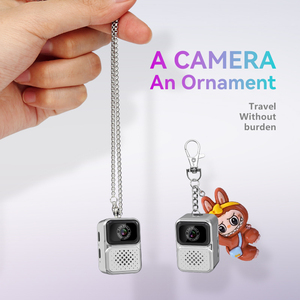 Mini caméra porte-clés rétro numérique, enregistreur vidéo de poche portable pour voyages, caméra d'action sportive portable - Product Image 2