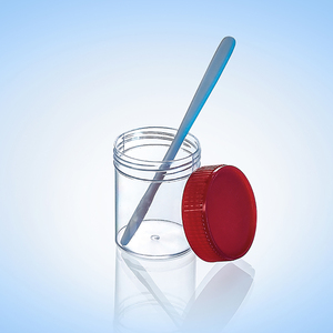 스틱이있는 투명 대변 샘플 용기 시험 실험실용 60ml 일회용 의자 수집 용기 - Product Image 3