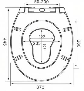 <span class=keywords><strong>Tapa</strong></span> de Inodoro <span class=keywords><strong>Universal</strong></span> Moderna UF con Cierre Suave y Liberación Rápida para Inodoros de Estilo Antiguo en Forma de V, U, Cuadrados y O para Uso en Baños - Product Image 4