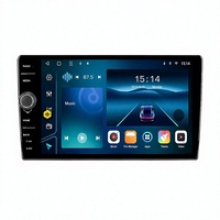 Autoradio Android 9 pouces avec bouton unique gauche, lecteur DVD de voiture, CarPlay sans fil, Android Auto pour usage universel
