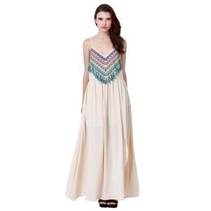 Vestido Elegante Estilo Bohemia con Bordado, Vestidos Casuales para Mujer, Vestido Boho ST005 - Product Image 1