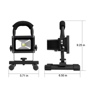 10W Rechargeable <b>LED</b> Flood <b>Light</b> Waterproof 6000K Daylight 600 Lumens Magnetic Base Portable Outdoor Work WD-910 10W - Product Image 5