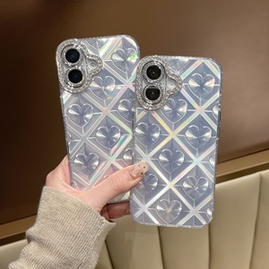 Sang Trọng Laser Gradient <span class=keywords><strong>T</strong></span>ình Yêu Kim Cương Bướm Điện Thoại Di Động Trường Hợp Đối Với iPhone 13 14 15 16 Pro Max Chống-Mùa Thu Di Động Bao Gồm - Product Image 5