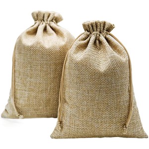 Bolsa de yute lavada con cordón <span class=keywords><strong>para</strong></span> zapatos, manualidades, café, decoración del hogar, a prueba de polvo, bolsa de embalaje, bolsa de regalo con MOQ bajo - Product Image 1