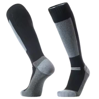 Chaussettes de ski épaisses en tricot pour hommes et femmes, pour sports d'hiver, en laine mérinos douce avec mélange d'acrylique, pour activités de plein air