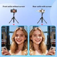 Support de téléphone pour vlog, selfie, écran de téléphone, clip de montage, caméra arrière, selfies, vlogging, écran de selfie en direct, compatible avec iPhone