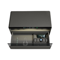 Enrollador de reloj Premium automático seguro con cajón de cuero inteligente hecho a medida profesional con huella dactilar