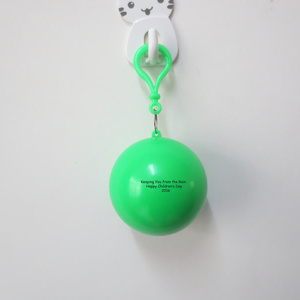 Personalized Keychain Ball <b>Poncho</b> Disposable Raincoat <b>Poncho</b> Ball with logo Printing - Product Image 4