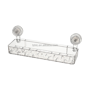 Organisateur de douche d'aspiration, rebord de cadre d'angle <span class=keywords><strong>sans</strong></span> perçage, support de douche d'aspiration de cadre de vague sous le drainage - Product Image 4