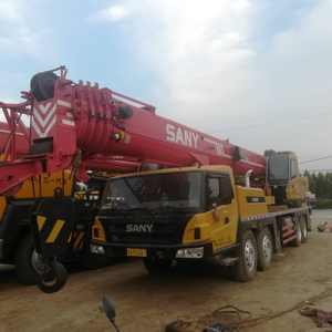 Grue sur camion Sany 75T d'occasion de qualité supérieure, système hydraulique stable, forte performance de levage pour travaux sur chantier - Product Image 1