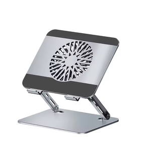 Carbon Steel Folding <b>Stand</b> with Fan Cooling New Desktop Lift for Laptop and <b>Tablet</b> Hardware - Product Image 1