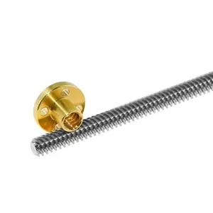 Customize Stainless Steel T8 8MM Lead Screw For Z-axis Stepper Motor CNC 3D Printer