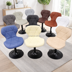 Chaise de <span class=keywords><strong>bar</strong></span> élégante avec repose-pieds annulaire, vérin à gaz réglable et siège rembourré moderne pour <span class=keywords><strong>bar</strong></span> à domicile - Product Image 5