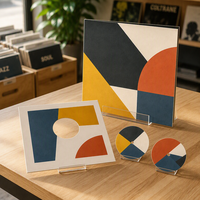 Solution complète d'emballage personnalisé pour disques vinyles – Étui pour disques LP de 7, 10 et 12 pouces, pochette intérieure à rabat, étiquette centrale, insert, boîte de protection
