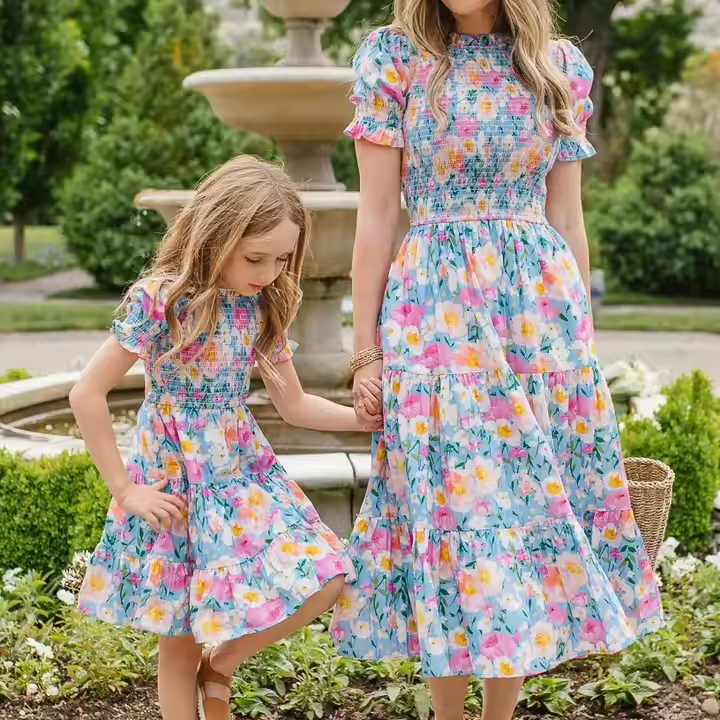 Solid Color O Neck Ball Gown