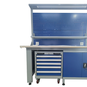 Bàn làm việc nặng bền Fenghui dành cho hai người vận hành với hai xe đẩy tủ - Product Image 4