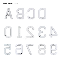 Letrero Solar con Número de Dirección, LED Impermeable IP65, Encendido/Apagado Automático, Placa de Dirección para Viviendas y Edificios