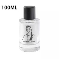Flacon pulvérisateur transparent rectangulaire sérigraphié pour parfum, compte-gouttes, diffuseur à bâtonnets, pompe pulvérisatrice hydratante à jet fin