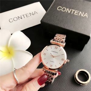 Reloj de Pulsera para Mujer de Acero Inoxidable de Dos Tonos con Esfera de Números Romanos, Elegante y de Lujo - Product Image 2