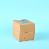 Maßgefertigte Naturfarbene Kraftpapier-Boxen mit Sichtfenster, Entworfen für die Verpackung von Spielzeug, Duftprodukten und Kleinen Geschenken