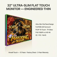 Monitor para Juegos de 21.5, 23.8 y 27 Pulgadas con Luces LED, Pantalla Táctil, Monitor Firelink Fusion, Monitor LCD para Máquinas de Juegos de Habilidad