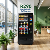 Pequeña Máquina Expendedora Refrigerada para Alemania, Compacta, con Vidrio de Triple Panel, Monitoreo Remoto SDK, Cumple con ADA y CE