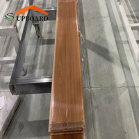 Panneau décoratif Design en bois Feuille de plastique flexible Pvc Carreaux de plafond