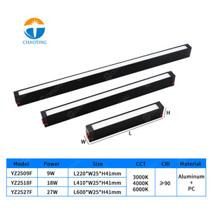 Thông minh Wifi tuya LED Dimmable tuyến tính nhẹ Lũ lụt bề mặt ánh sáng lõm từ theo dõi hệ thống ánh sáng đen trắng tùy chọn Led Đèn Pha - Product Image 6