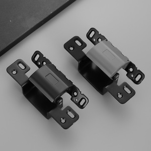 3D Adjustable Concealed Hinges Black Alloy Steel For <b>Wooden</b> Doors Modern Simple Design - Product Image 3