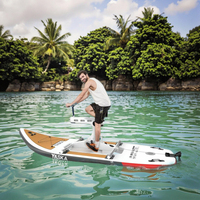 Planche de paddle gonflable YASKA durable, écologique, pliable, antidérapante, étanche, idéale pour débutants, pour lacs et rivières, avec pompe et sac