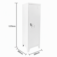 Armoire en acier à une porte GDLT, casier de rangement métallique, armoire à vêtements autoportante, moderne, pour la maison ou le bureau