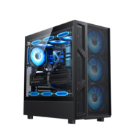 Ruix P31 Plus(Mesh) Mid Tower Gaming PC Case E-ATX Tempered Glass & Mesh Panel Lightweight USB Port Desktop Computer Case
