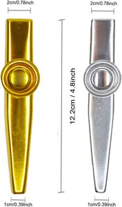 Instrument Kazoo en métal coloré avec logo personnalisé portable en gros - Product Image 4