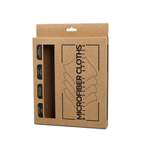 Boîte à fenêtre avec languette personnalisée, boîte de présentation en papier kraft, boîte en papier personnalisée pour l'électronique et les accessoires de vélo