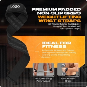 Tiên tiến chống trượt dây đeo cổ tay cho trọng lượng nâng deadlifting tập thể dục sức mạnh Đào Tạo - Product Image 4