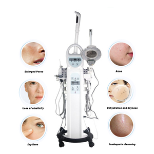 Appareil de beauté facial vertical multifonctionnel 9 en 1 H5050A avec lampe loupe à vapeur chaude et ultrasons pour soins de la peau, équipement de salon - Product Image 1
